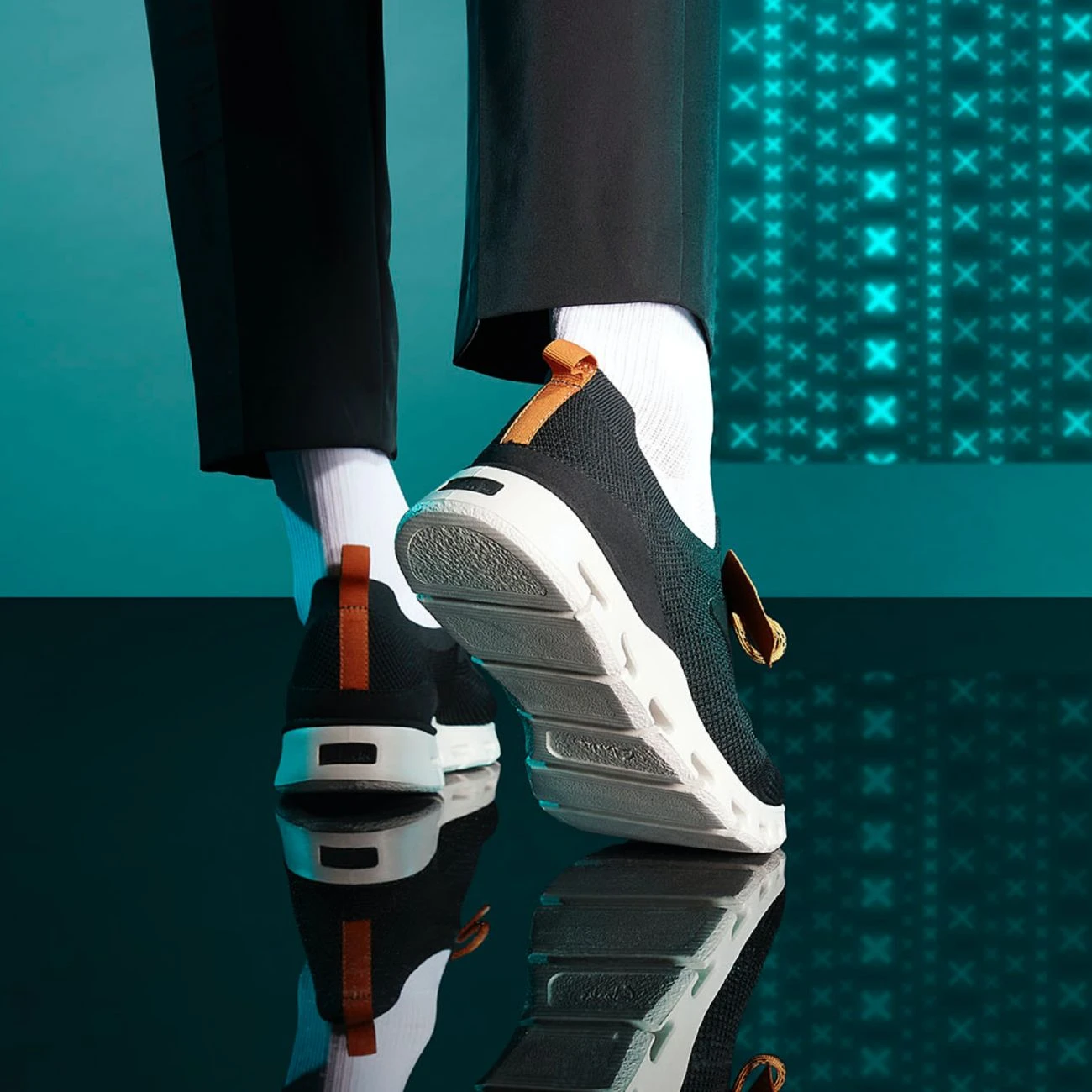 Clarks Nature X Lo Black Knit 5 Clarks Nature X Lo Black Knit - Image 3