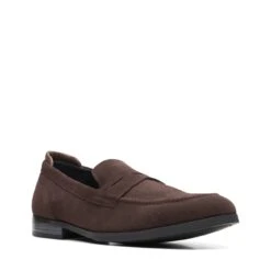 Clarks Bradish Ease Dark Brown Suede 9 Clarks Bradish Ease Dark Brown Suede -Clarks 26169172 W 2