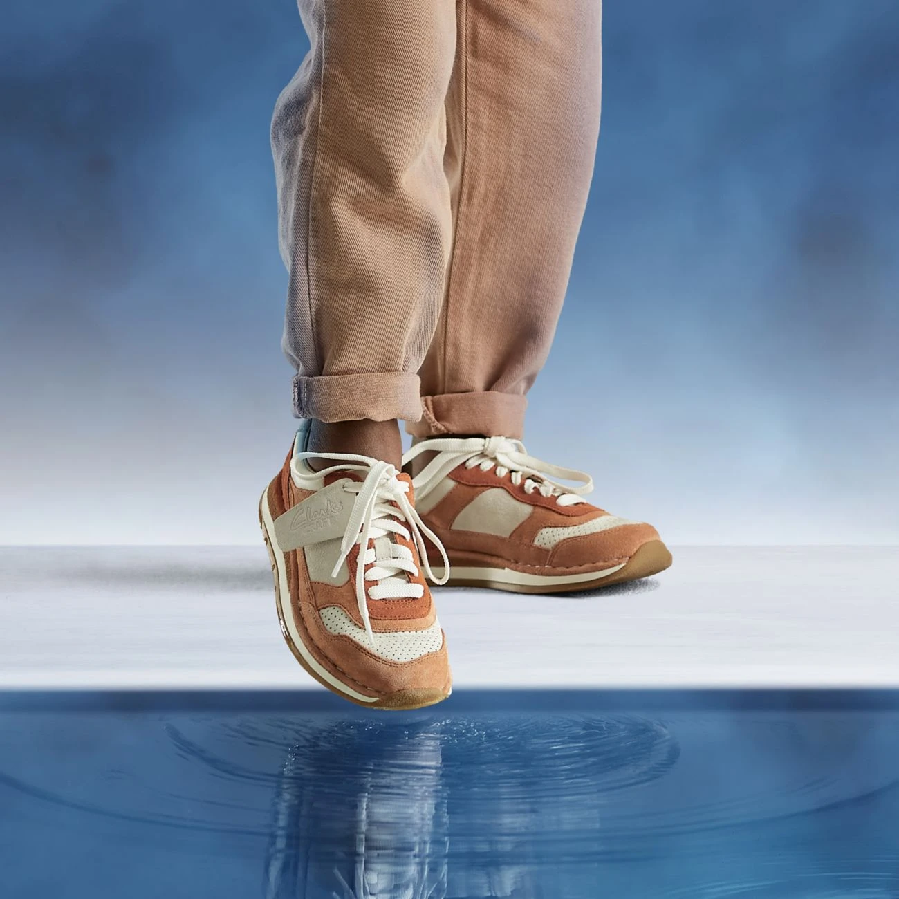 Clarks Craft Run Tor Kid Sandstone Combi 5 Clarks Craft Run Tor Kid Sandstone Combi - Image 3