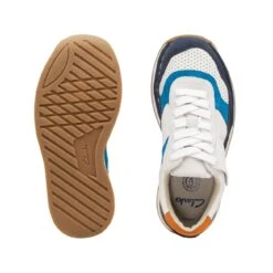 Clarks Craft Run Tor Kid Navy Combination -Clarks 26169327 W 7