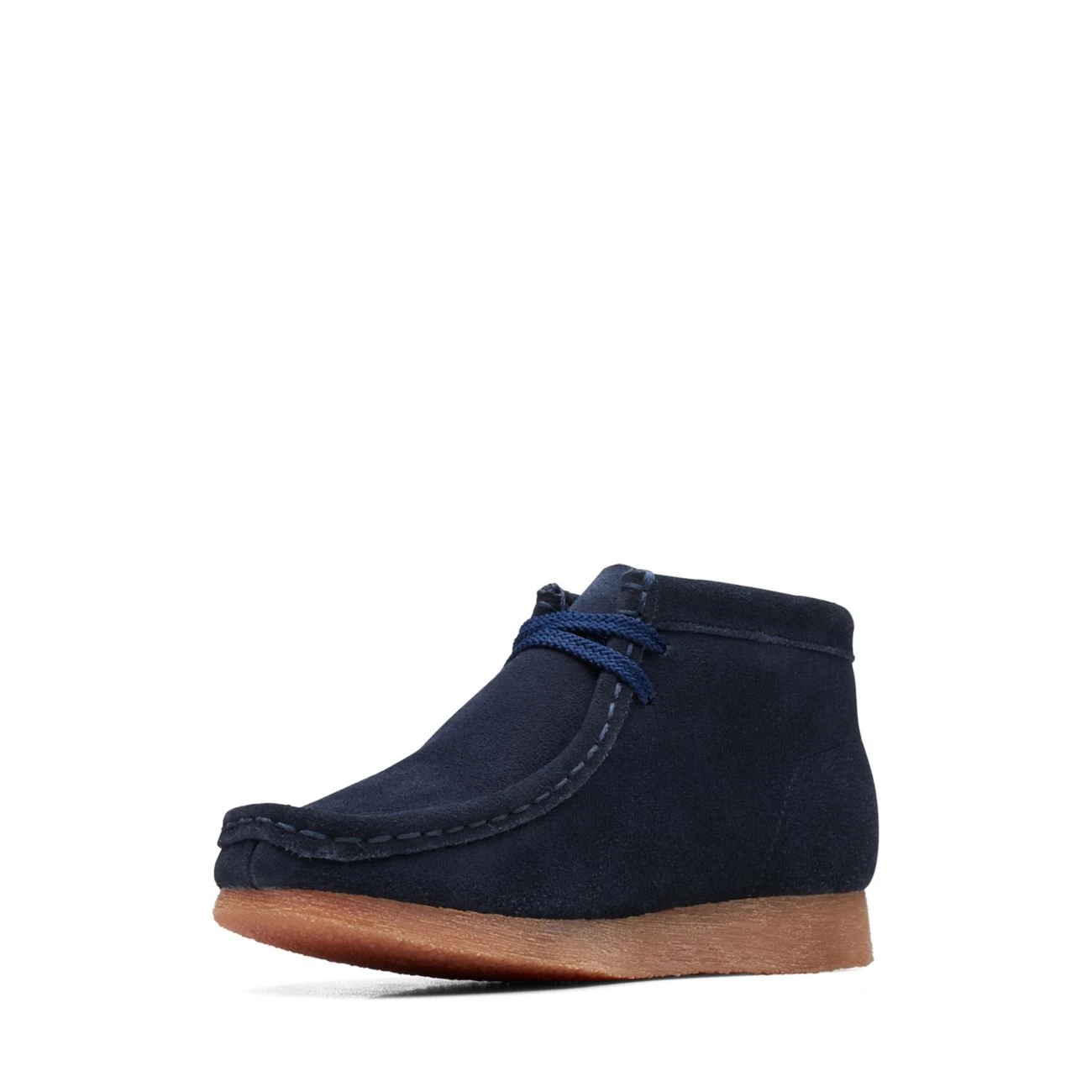 Clarks Wallabee Boot Older Navy Suede 5 Clarks Wallabee Boot Older Navy Suede - Image 4