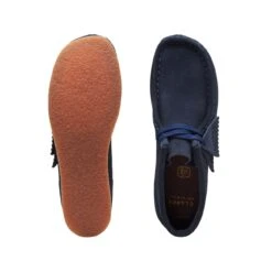 Clarks Wallabee Boot Older Navy Suede 14 Clarks Wallabee Boot Older Navy Suede -Clarks 26169790 W 7