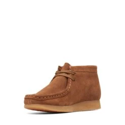 Clarks Wallabee Boot Older Cola Suede -Clarks 26169804 W 4