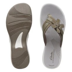 Clarks Brinkley Flora Olive -Clarks 26169822 W 7