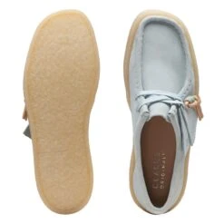 Clarks Wallabee Cup Blue Suede -Clarks 26170042 W 7