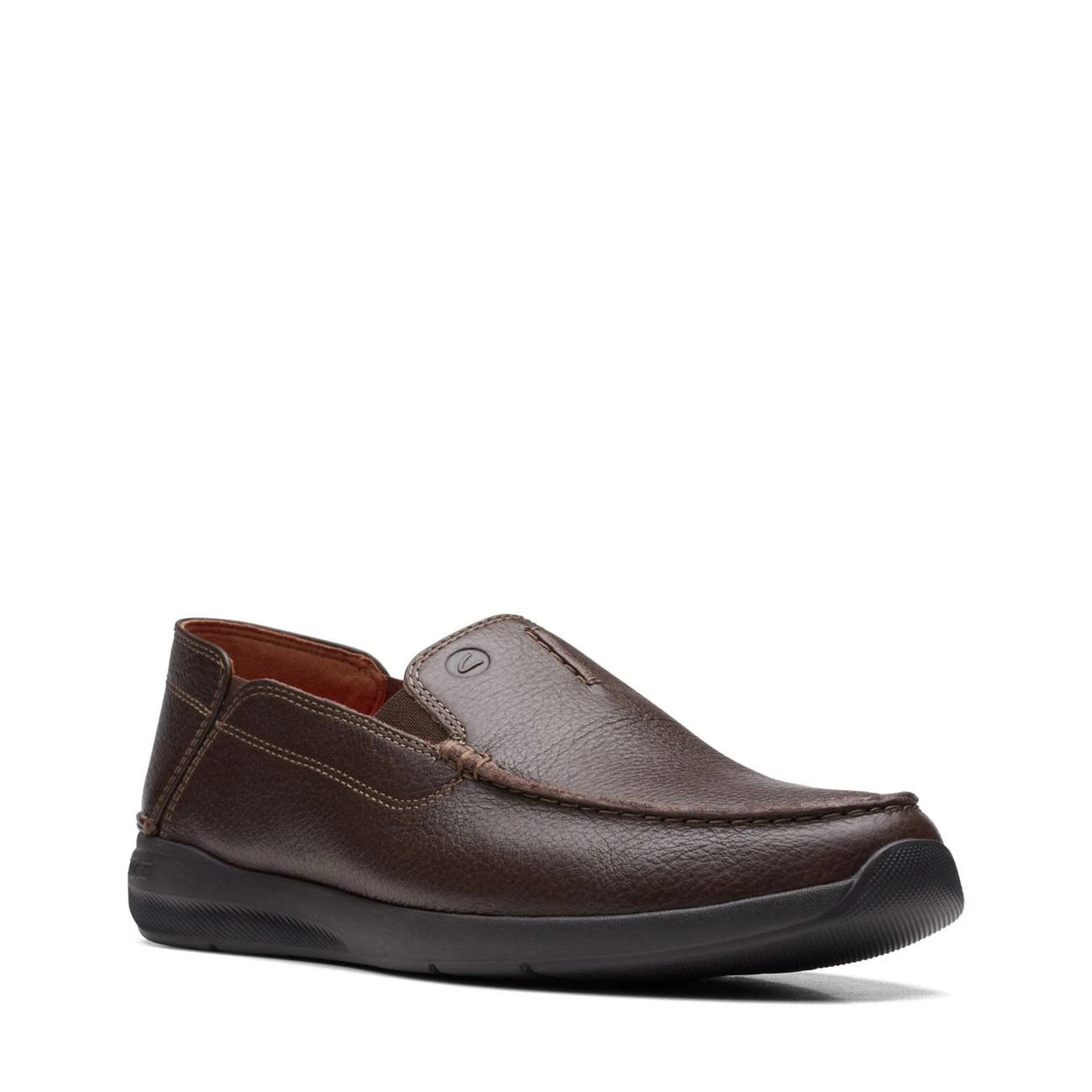 Clarks Gorwin Step Dark Brown Leather 4 Clarks Gorwin Step Dark Brown Leather - Image 2