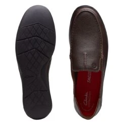 Clarks Gorwin Step Dark Brown Leather 15 Clarks Gorwin Step Dark Brown Leather -Clarks 26170080 W 7