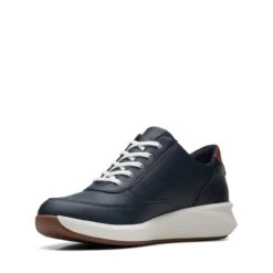 Clarks Un Rio Zip Navy Combination -Clarks 26170213 W 4