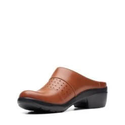 Clarks Angie Maye Dark Tan Leather 12 Clarks Angie Maye Dark Tan Leather -Clarks 26170515 W 4