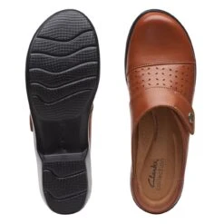 Clarks Angie Maye Dark Tan Leather 15 Clarks Angie Maye Dark Tan Leather -Clarks 26170515 W 7