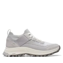 Clarks ATL Trek Knit Waterproof Light Grey Combination