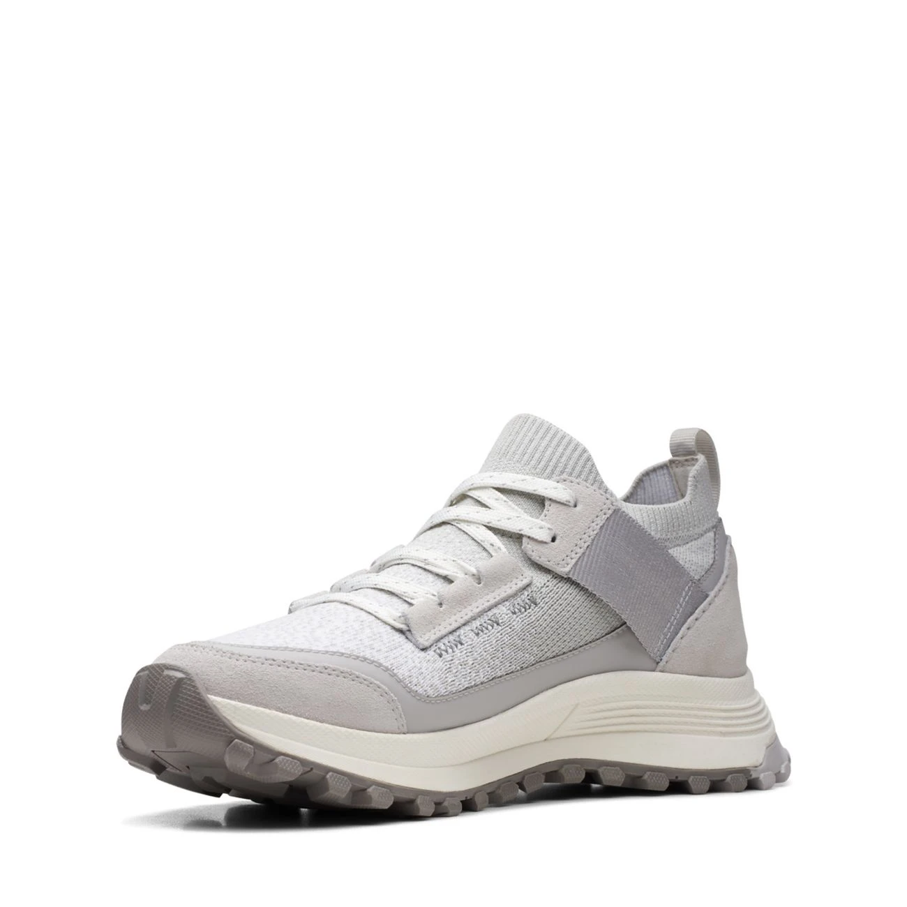 Clarks ATL Trek Knit Waterproof Light Grey Combination 6 Clarks ATL Trek Knit Waterproof Light Grey Combination - Image 4