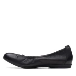 Clarks Rena Hop Black Leather -Clarks 26170587 W 5
