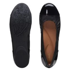 Clarks Rena Jazz Black Leather 14 Clarks Rena Jazz Black Leather -Clarks 26170592 W 7