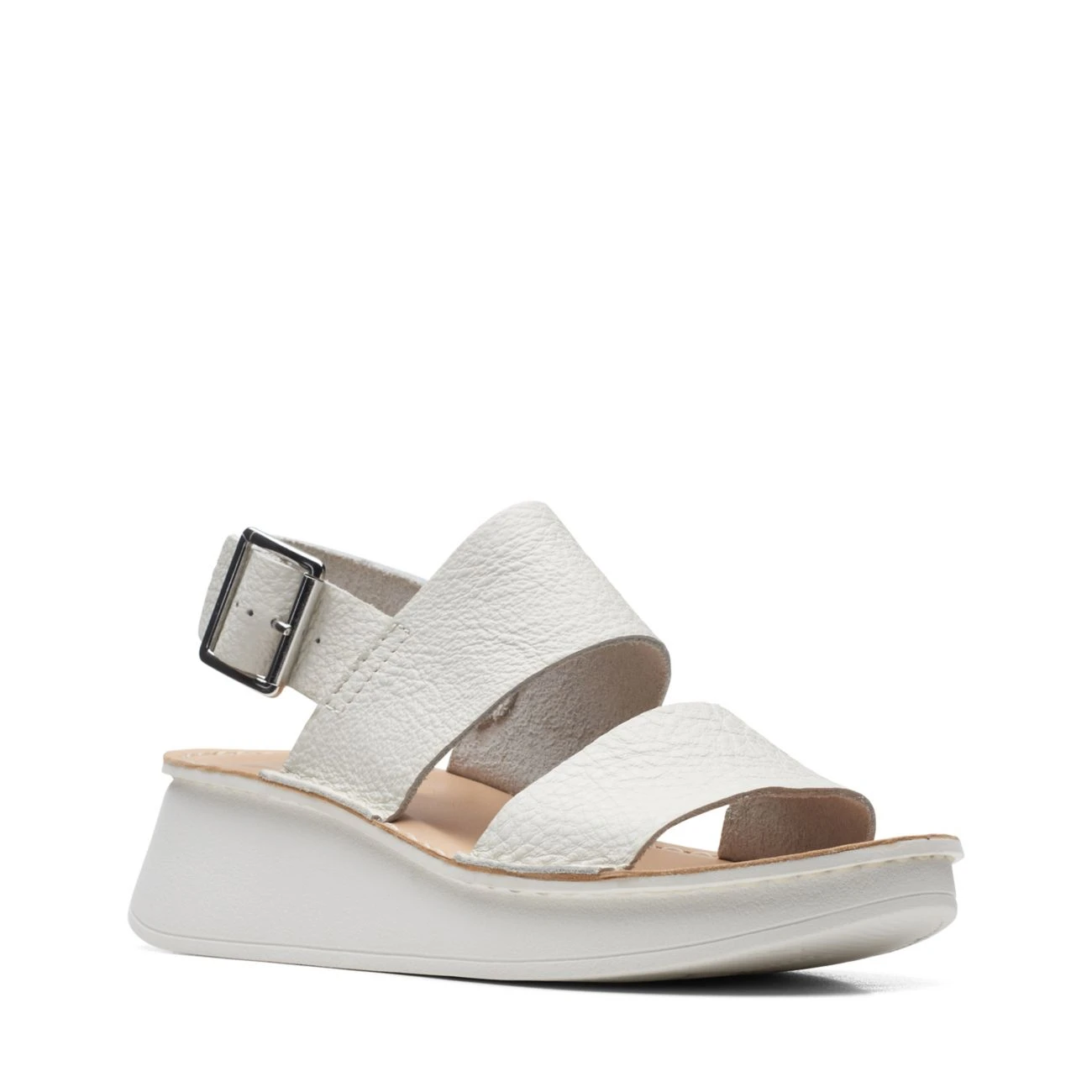 Clarks Velhill Strap Off White Leather 4 Clarks Velhill Strap Off White Leather - Image 2