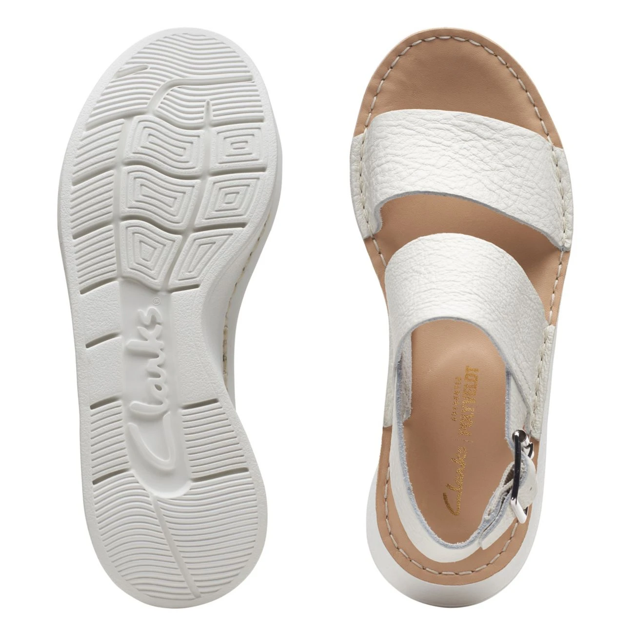 Clarks Velhill Strap Off White Leather 9 Clarks Velhill Strap Off White Leather - Image 7