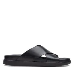 Clarks Sunder Wave Black Leather