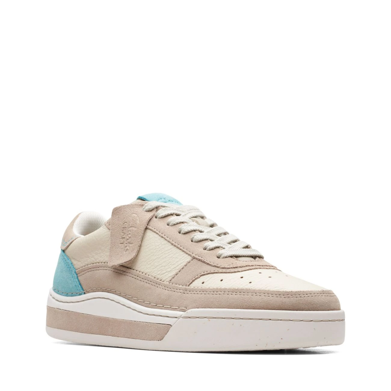 Clarks Craft Court Lace Sand Combi 4 Clarks Craft Court Lace Sand Combi - Image 2