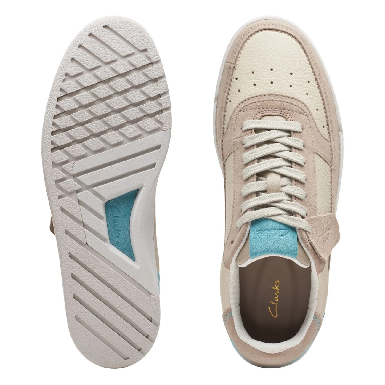 Clarks Craft Court Lace Sand Combi 9 Clarks Craft Court Lace Sand Combi - Image 7