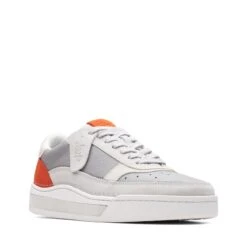 Clarks Craft Court Lace Grey Combination -Clarks 26170937 W 2