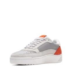 Clarks Craft Court Lace Grey Combination -Clarks 26170937 W 4