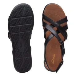 Clarks Kitly Go Black Leather -Clarks 26170984 W 7