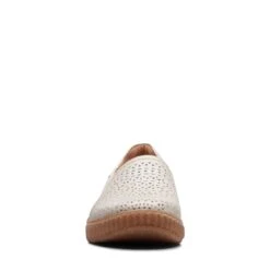 Clarks Magnolia Aster White Leather -Clarks 26171002 W 3