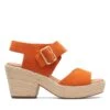Clarks Kimmei Hi Strap Orange Suede -Clarks 26171010 W 1