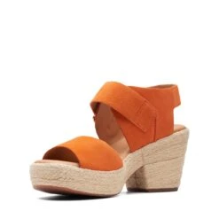 Clarks Kimmei Hi Strap Orange Suede 12 Clarks Kimmei Hi Strap Orange Suede -Clarks 26171010 W 4
