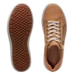 Clarks Nalle Lace Camel Nubuck -Clarks 26171018 W 7