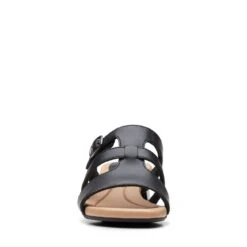 Clarks Desirae Palm Black Leather -Clarks 26171178 W 3