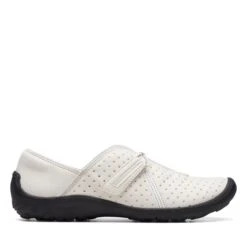 Clarks Fiana Braley White Leather