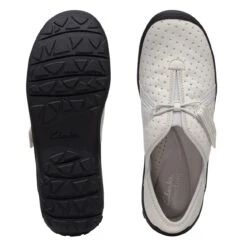 Clarks Fiana Braley White Leather -Clarks 26171205 W 7