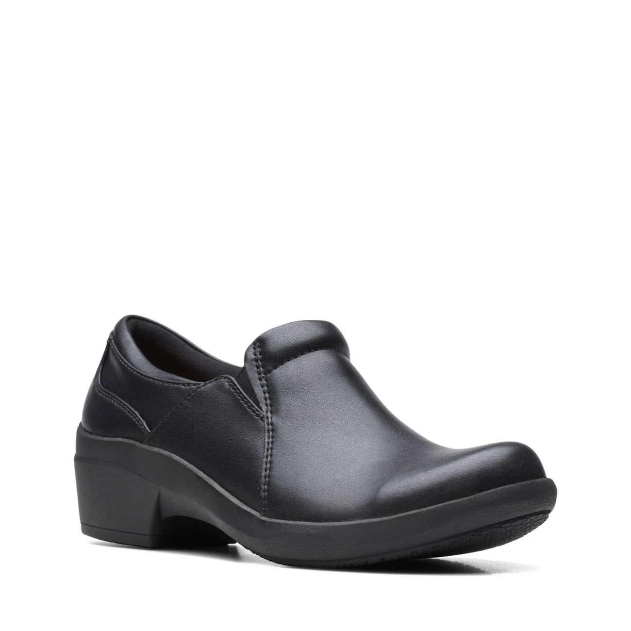 Clarks Talene Pace Black Leather 4 Clarks Talene Pace Black Leather - Image 2
