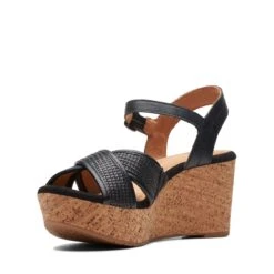 Clarks Elleri Plum Black Leather -Clarks 26171439 W 4