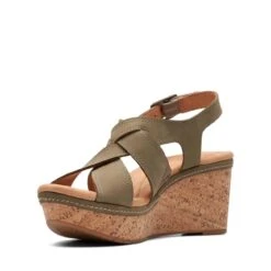 Clarks Elleri Rae Olive Nubuck -Clarks 26171446 W 4