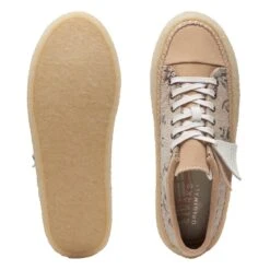 Clarks Caravan Low Tan Floral Txt -Clarks 26171479 W 7