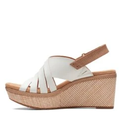 Clarks Elleri Grace White Leather -Clarks 26171534 W 5