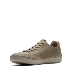 Clarks Higley Lace Olive Canvas -Clarks 26171546 W 4