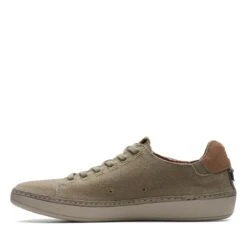 Clarks Higley Lace Olive Canvas -Clarks 26171546 W 5
