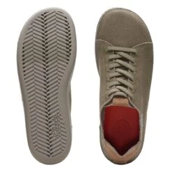 Clarks Higley Lace Olive Canvas -Clarks 26171546 W 7