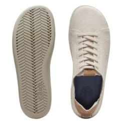 Clarks Higley Lace Sand Canvas 15 Clarks Higley Lace Sand Canvas -Clarks 26171547 W 7