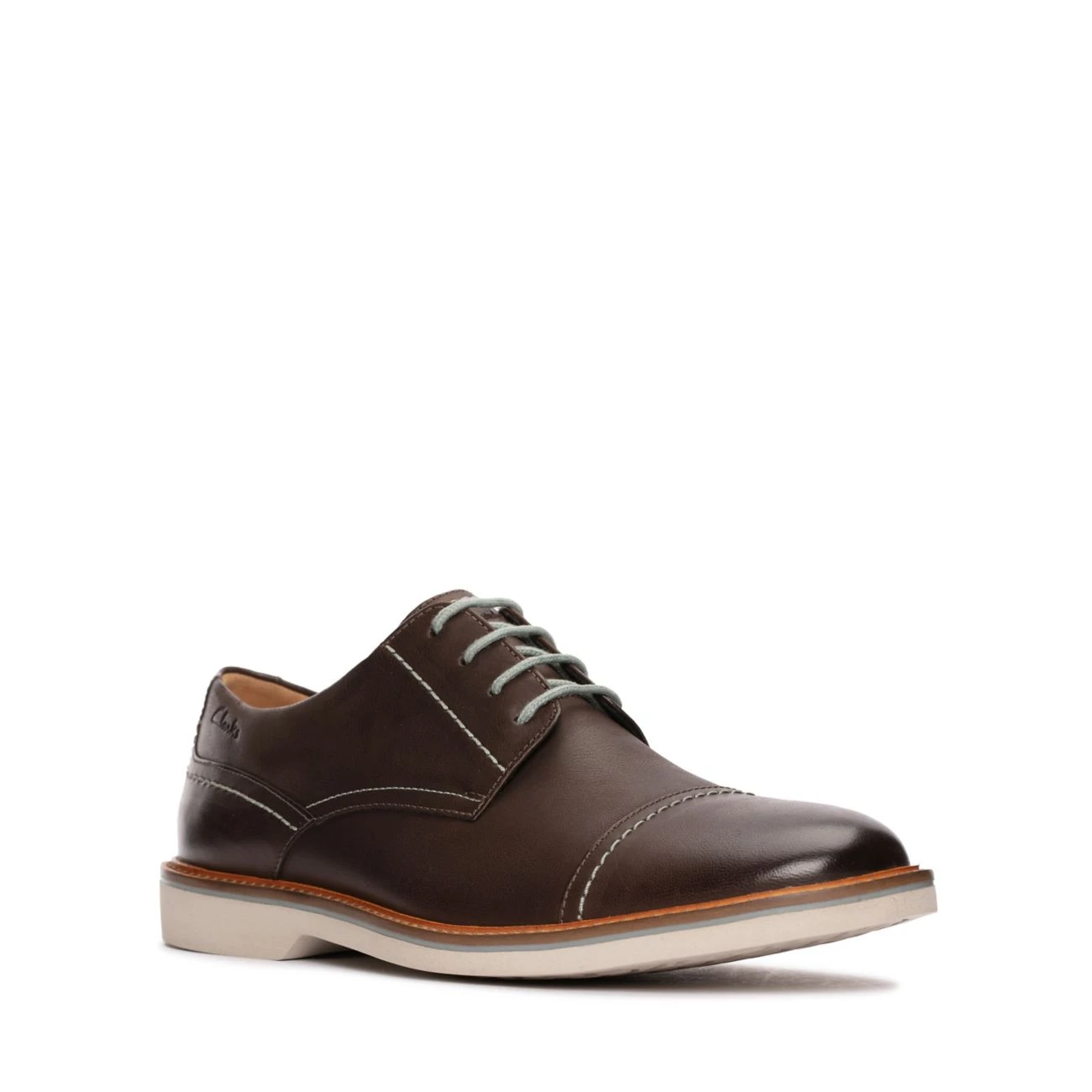 Clarks Atticus LT Cap Dark Brown Leather 4 Clarks Atticus LT Cap Dark Brown Leather - Image 2