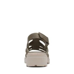 Clarks Coast Shine Olive Leather -Clarks 26171726 W 6