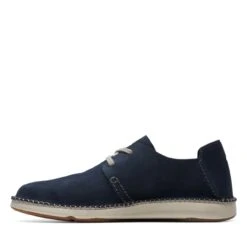 Clarks Gorsky Lace Navy Suede -Clarks 26171753 W 5