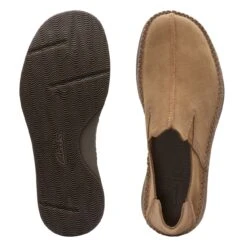 Clarks Gorsky Step Dark Sand Suede -Clarks 26171755 W 7