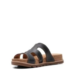 Clarks Yacht Coral Black Leather -Clarks 26171761 W 4