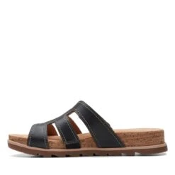 Clarks Yacht Coral Black Leather -Clarks 26171761 W 5