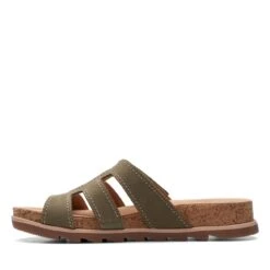 Clarks Yacht Coral Olive Nubuck -Clarks 26171762 W 5