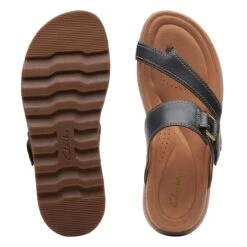 Clarks Yacht Beach Black Leather -Clarks 26171767 W 7